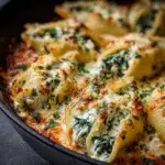 Easy Spinach and Ricotta Stuffed Shells