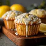 Glazed Lemon Poppy Seed Muffins