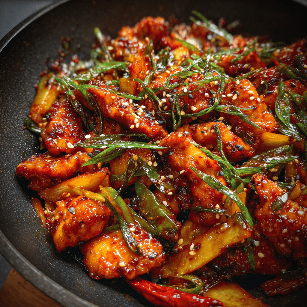 Korean Spicy Chicken Stir Fry