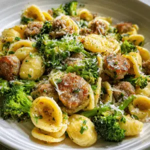 Orecchiette with Sausage and Broccoli