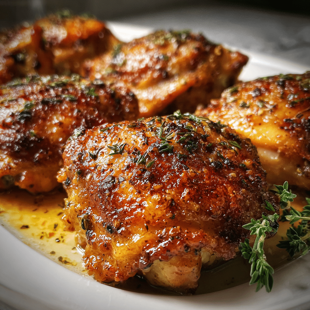 Oven-Baked Chicken Thighs