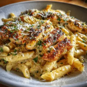 Parmesan Garlic Chicken with Pasta