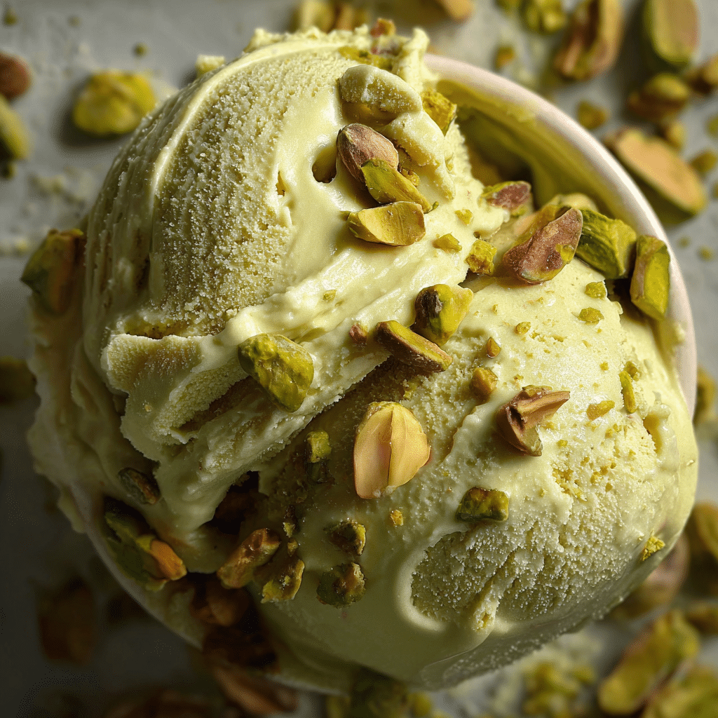 Pistachio Cottage Cheese Ice Cream