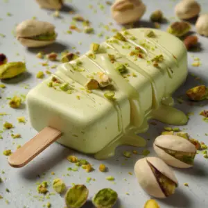 Pistachio ice cream bar