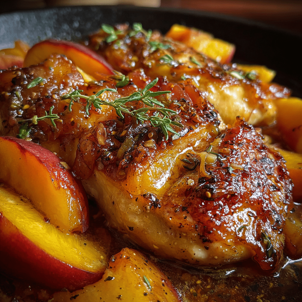 Roasted Peach Chicken