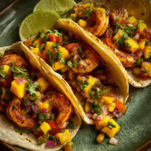 Shrimp Tacos with Mango Salsa