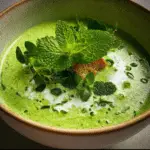 Watercress Soup with Peas and Mint