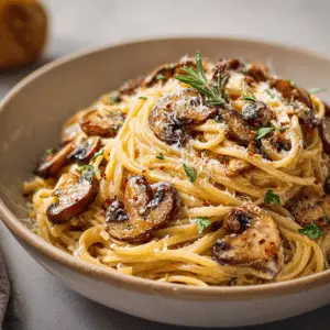 Creamy Miso Mushroom Pasta