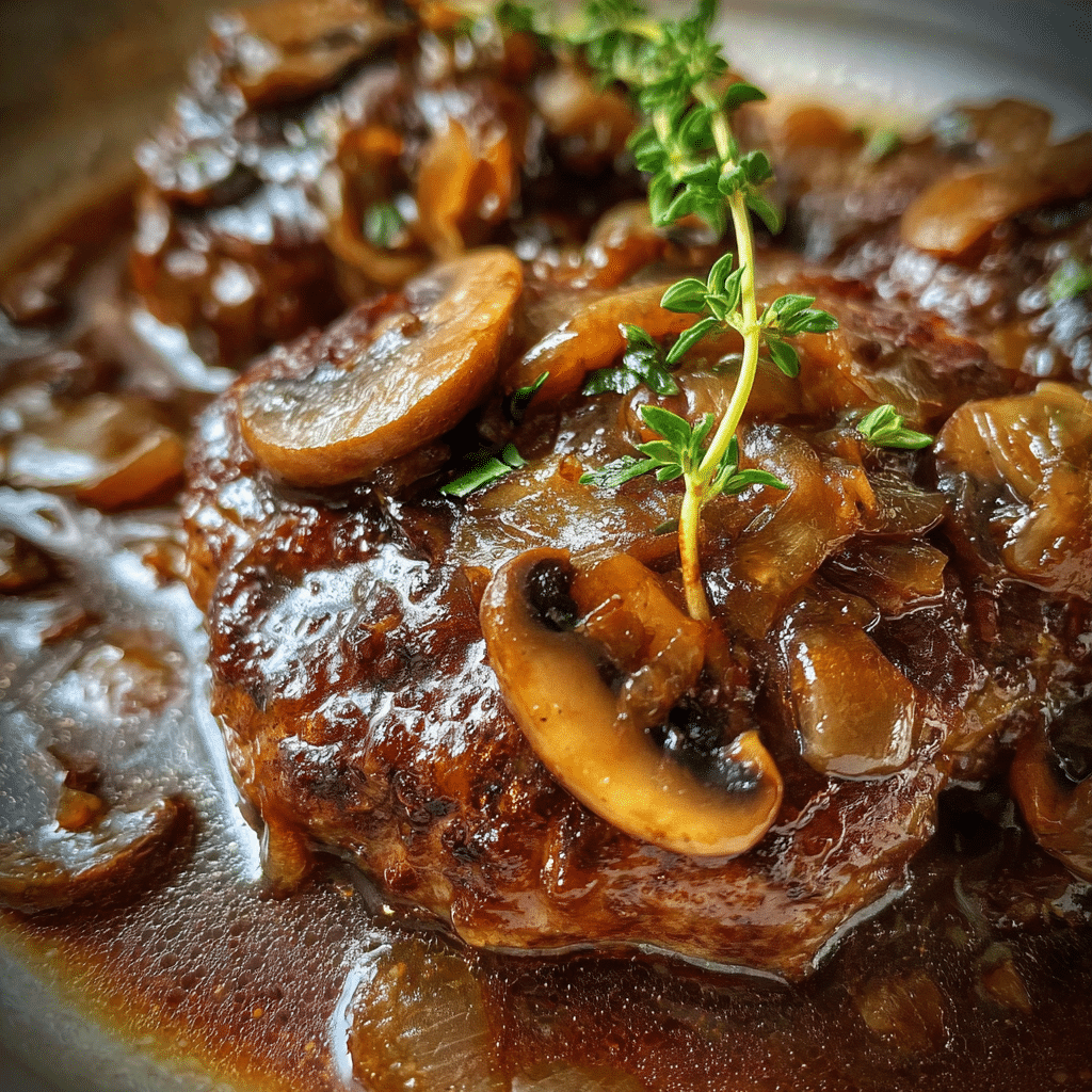Mushroom Onion Salisbury Steak